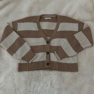 Francesca’s Amanda Striped Button Down Cardigan